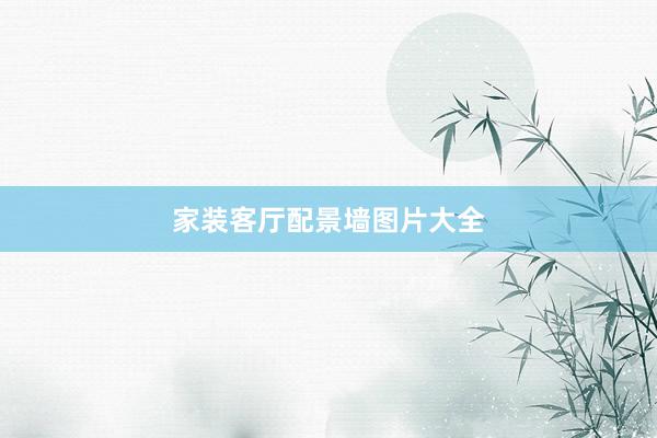 家装客厅配景墙图片大全